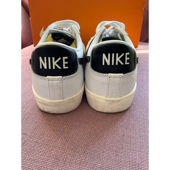 Nike Blazer Low '77 Sneakers in White Black Sail 8.5 with box Womens Athletic Sh