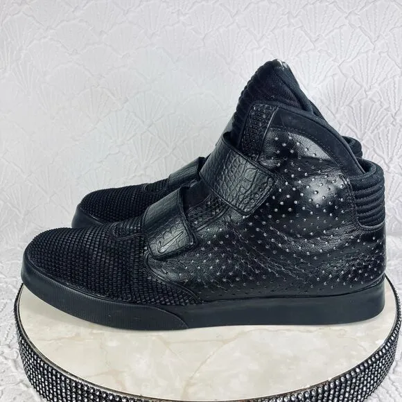 Nike Flystepper 2K3 Premium Hyper Cobalt Sneakers Black Leather Y2K Sporty Shoes