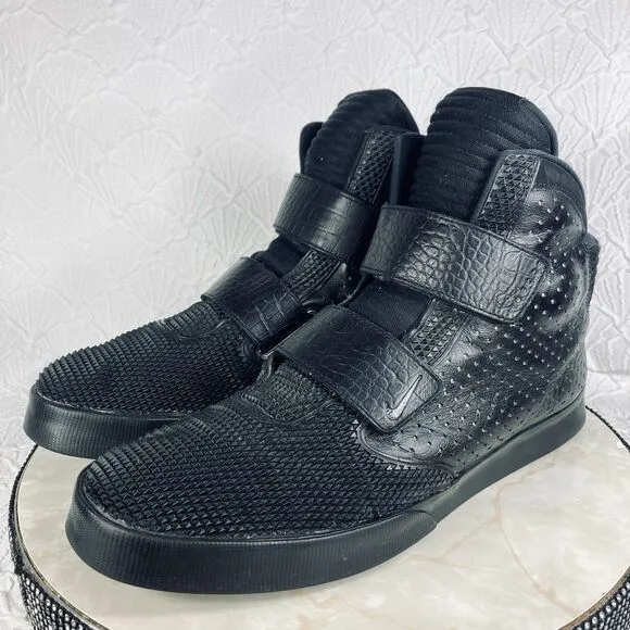 Nike Flystepper 2K3 Premium Hyper Cobalt Sneakers Black Leather Y2K Sporty Shoes