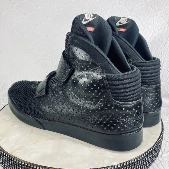 Nike Flystepper 2K3 Premium Hyper Cobalt Sneakers Black Leather Y2K Sporty Shoes