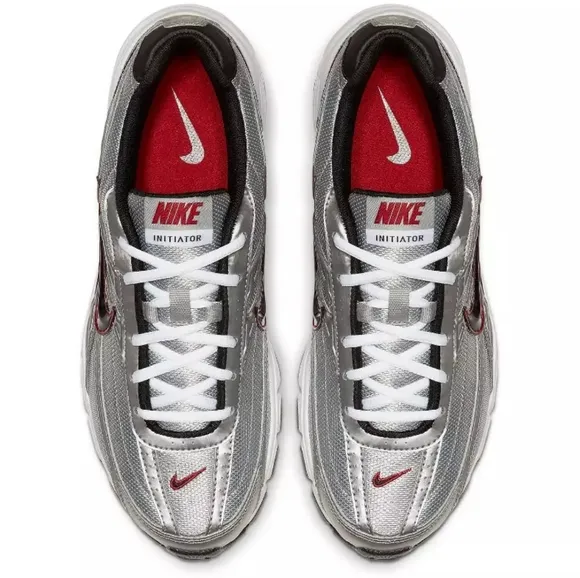 NIKE Initiator Metallic Mesh Lace-Up Running Sneakers EUC
