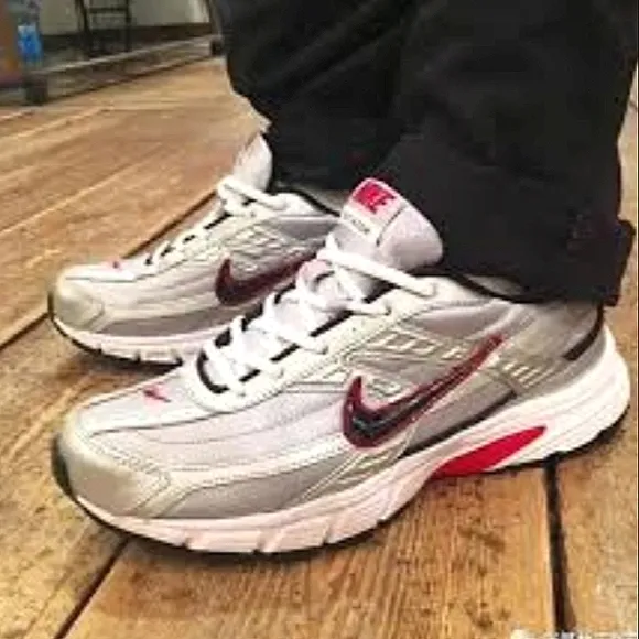 NIKE Initiator Metallic Mesh Lace-Up Running Sneakers EUC