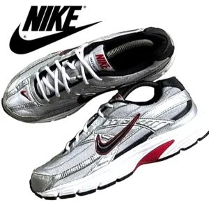 NIKE Initiator Metallic Mesh Lace-Up Running Sneakers EUC