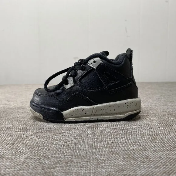 Nike Jordan 4 Retro (TD) 4C Black/Tech Grey-White 707432-003