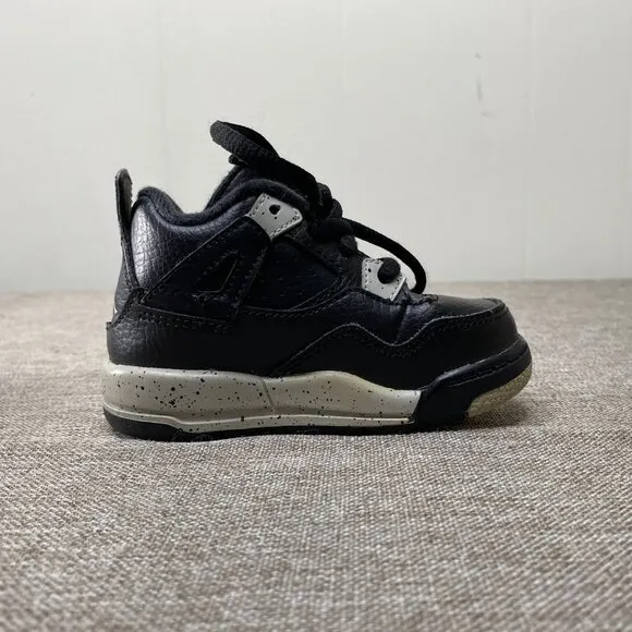 Nike Jordan 4 Retro (TD) 4C Black/Tech Grey-White 707432-003