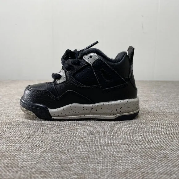 Nike Jordan 4 Retro (TD) 4C Black/Tech Grey-White 707432-003