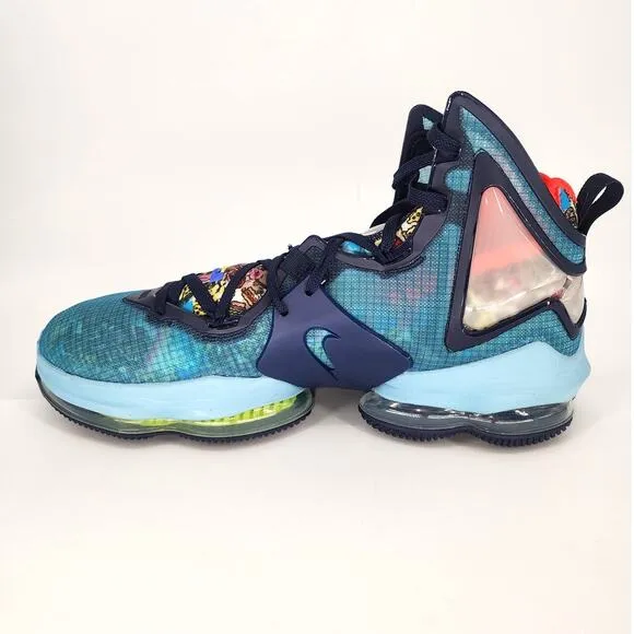 Nike LeBron 19 &quot;Fast Food&quot; Basketball Shoes – Dutch Blue Size 18
