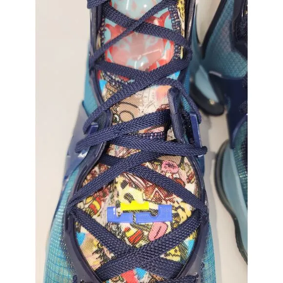 Nike LeBron 19 &quot;Fast Food&quot; Basketball Shoes – Dutch Blue Size 18