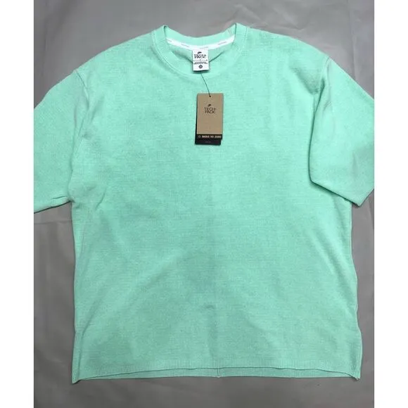 Nike Men Large NSW Tech Pack Engineered Knit Short-Sleeve Sweater Shirt DV9983