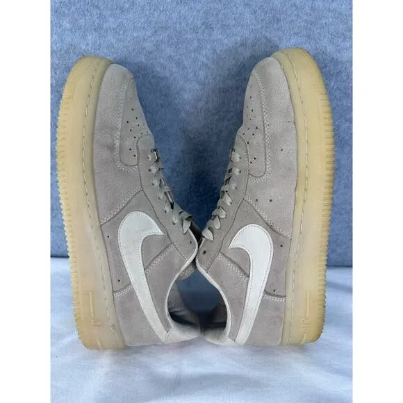 Nike Men’s sz 6.5 Air Force 1s Neutral Sand Suede AF1 Sneakers