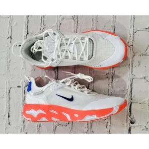 Nike React Live White Blue Orange CV1772 103 Sneakers MENS SIZE 8 WOMENS 9.5