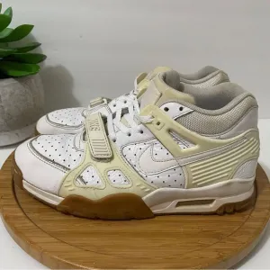 Nike Retro Air Trainer 3 Mid Sneakers Men's White Leather Trainers Size 9