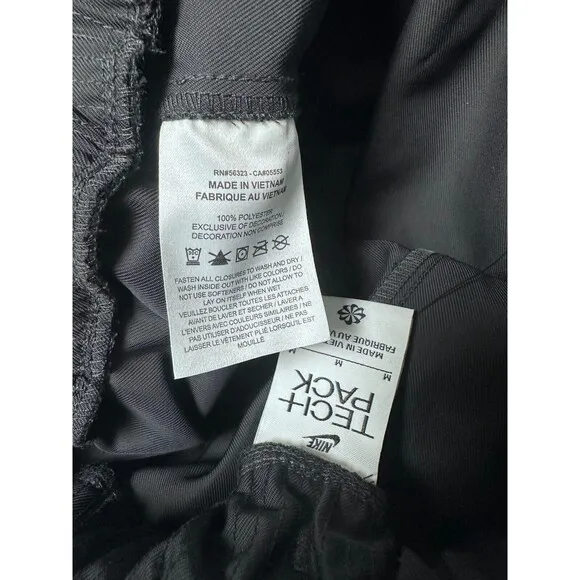 Nike Sportswear Tech Pack Shorts Woven Utility FB7528-010 Black Men's Medium