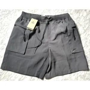 Nike Sportswear Tech Pack Shorts Woven Utility FB7528-068 Gray Mens Medium NEW