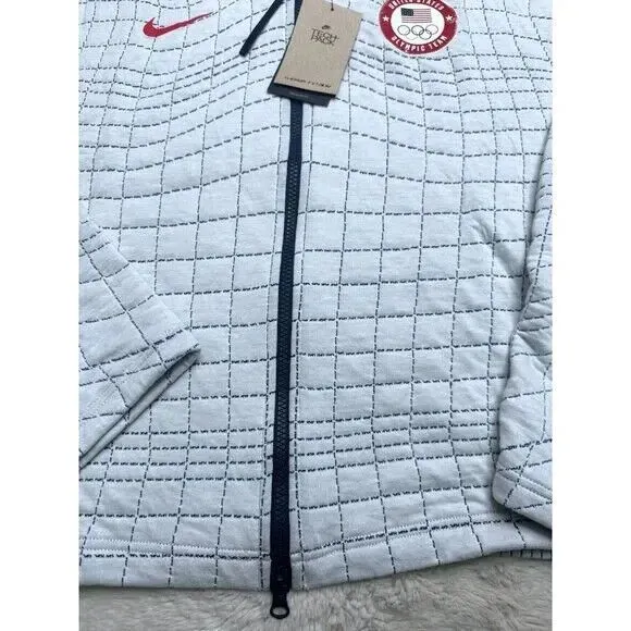 Nike Tech Pack Jacket Womens Medium White Therma Team USA Paraolympic Warmup NEW