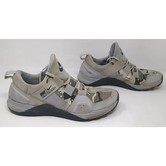 Nike Tech Trainer Mens Size 7.5 Gray Running Athletic Shoes Sneakers CW7342-001‎