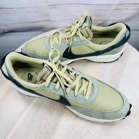 Nike Waffle Debut SE FJ4196-200 Mens Sneakers Size 13 Neutral Olive Black New
