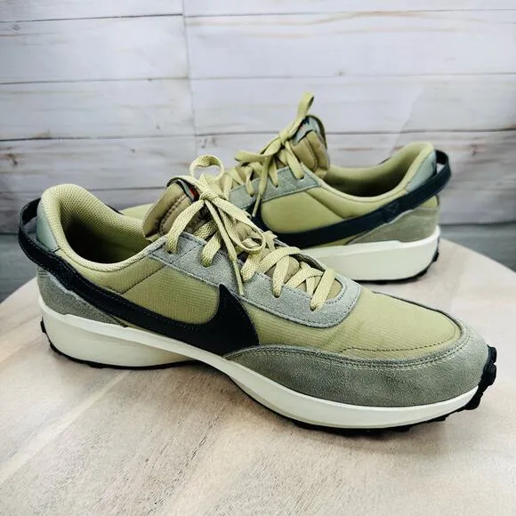 Nike Waffle Debut SE FJ4196-200 Mens Sneakers Size 13 Neutral Olive Black New