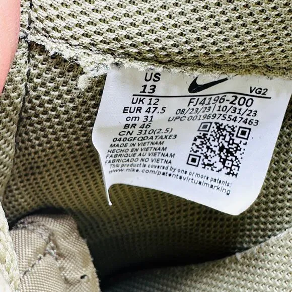 Nike Waffle Debut SE FJ4196-200 Mens Sneakers Size 13 Neutral Olive Black New