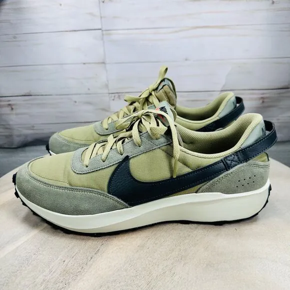 Nike Waffle Debut SE FJ4196-200 Mens Sneakers Size 13 Neutral Olive Black New