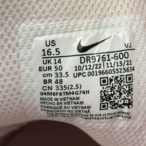 Nike Women's Athletic Sneakers Tech Hera DR9761-600 Shoes SZ 16.5 Pearl Pink NEW