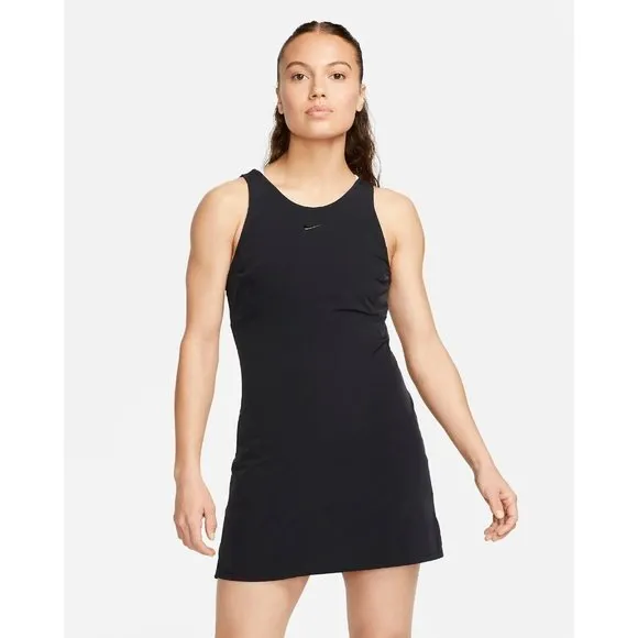 Nike Women's XL Dri-FIT Bliss Bra/Shorts Training Dress Black DV9459-010 NEW