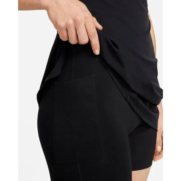 Nike Women's XL Dri-FIT Bliss Bra/Shorts Training Dress Black DV9459-010 NEW