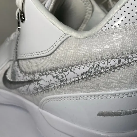 Nike ZM LeBron NXXT Gen AMPD S12 White Metallic Silver Men Basketball FJ1567-102