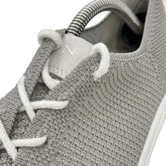 Nisolo Womens Athletic Sneakers SZ 11 Grey Athleisure Casual Capsule Comfy Knit