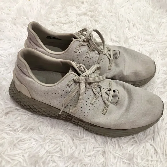 No Bull Ripstop Runner Sneakers Ivory Grey men 9.5