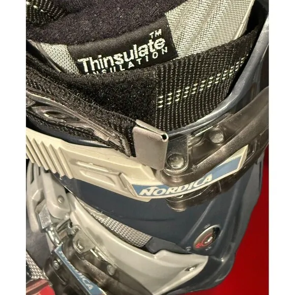 Nordica Women’s Gray Ski Boots Size 6 (23)Thermo Comfort Fit 275 Mm Energy Rail