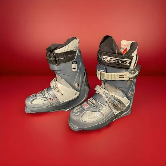 Nordica Women’s Gray Ski Boots Size 6 (23)Thermo Comfort Fit 275 Mm Energy Rail