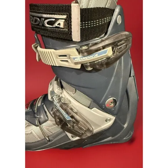 Nordica Women’s Gray Ski Boots Size 6 (23)Thermo Comfort Fit 275 Mm Energy Rail