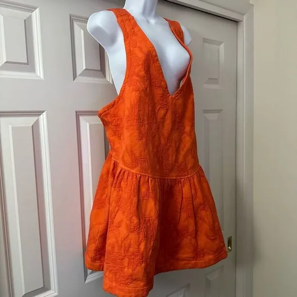 🔥NOT AVAILABLE 🔥Free People About Town Mini Dress-Scarlet Ibis