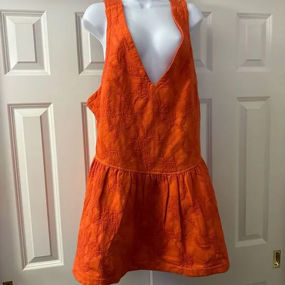 🔥NOT AVAILABLE 🔥Free People About Town Mini Dress-Scarlet Ibis