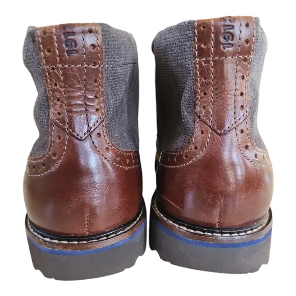 Nunn Bush Gray Suede Lace Up Chukka Boots Leather Size 10 Memory Foam