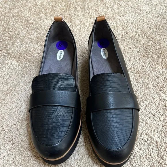 NWOB! DR SCHOLL'S Size 8.5 black Webster loafers