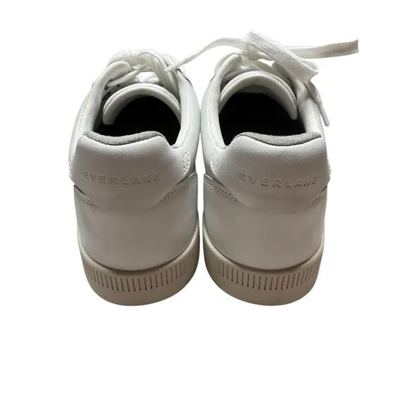 NWOB Everlane The ReLeather Court Sneaker White Womens 11.5 Mens 9.5 Versatile