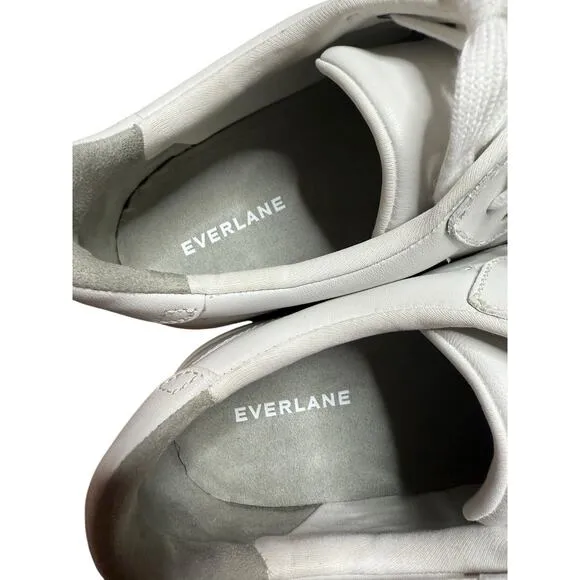 NWOB Everlane The ReLeather Court Sneaker White Womens 11.5 Mens 9.5 Versatile