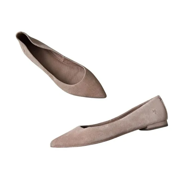 NWOB FRYE Sienna Suede Ballet Flats Sz 10