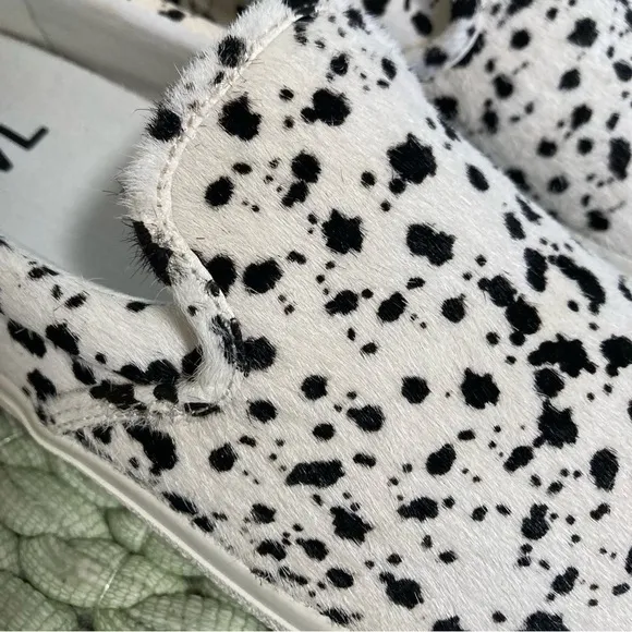 NWOB Madewell Sidewalk Slip-On Sneakers in Spatter-Painted Calf Hair