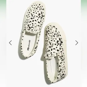 NWOB Madewell Sidewalk Slip-On Sneakers in Spatter-Painted Calf Hair