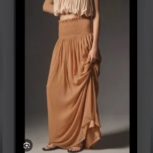 NWOT By Anthropologie Smocked Sheer Maxi Skirt