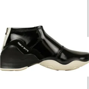 NWOT FENDI Vernice High-Tech Womens FFluid Sneakers GLOSSY NEOPRENE MID-TOP SZ 8