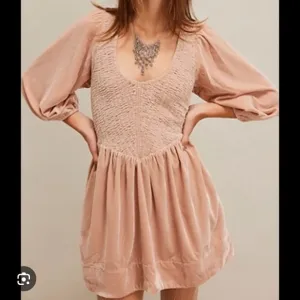 NWOT Free People Farrier Velvet Dress
