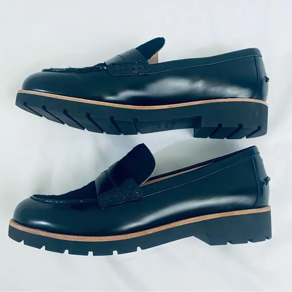 NWOT Kate Spade Kimi Black Cow Hair Loafers Size 7.5
