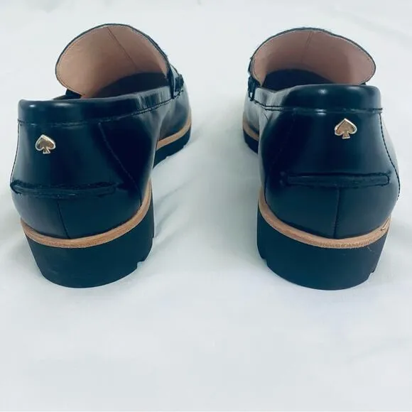 NWOT Kate Spade Kimi Black Cow Hair Loafers Size 7.5