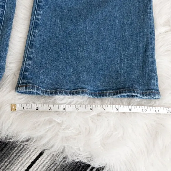 NWOT! MADEWELL FLARE JEANS NO DISTRESSING MEDIUM BLUE WASH DENIM SZ 31