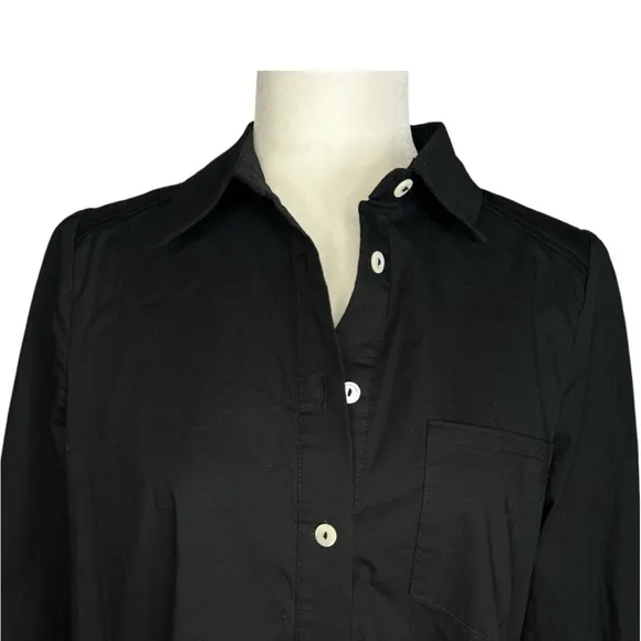 NWOT Tuckernuck Small Women's BlackCallahan Dress Ruffle Hem Swing Oversized