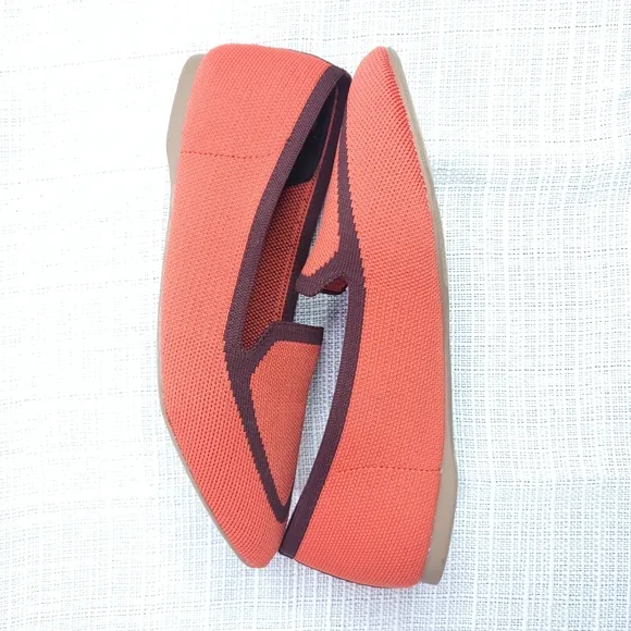 NWOT Women's Birdies Shoes Birdies Blackbird Coral Reef Knit Flat Loafers Size 7